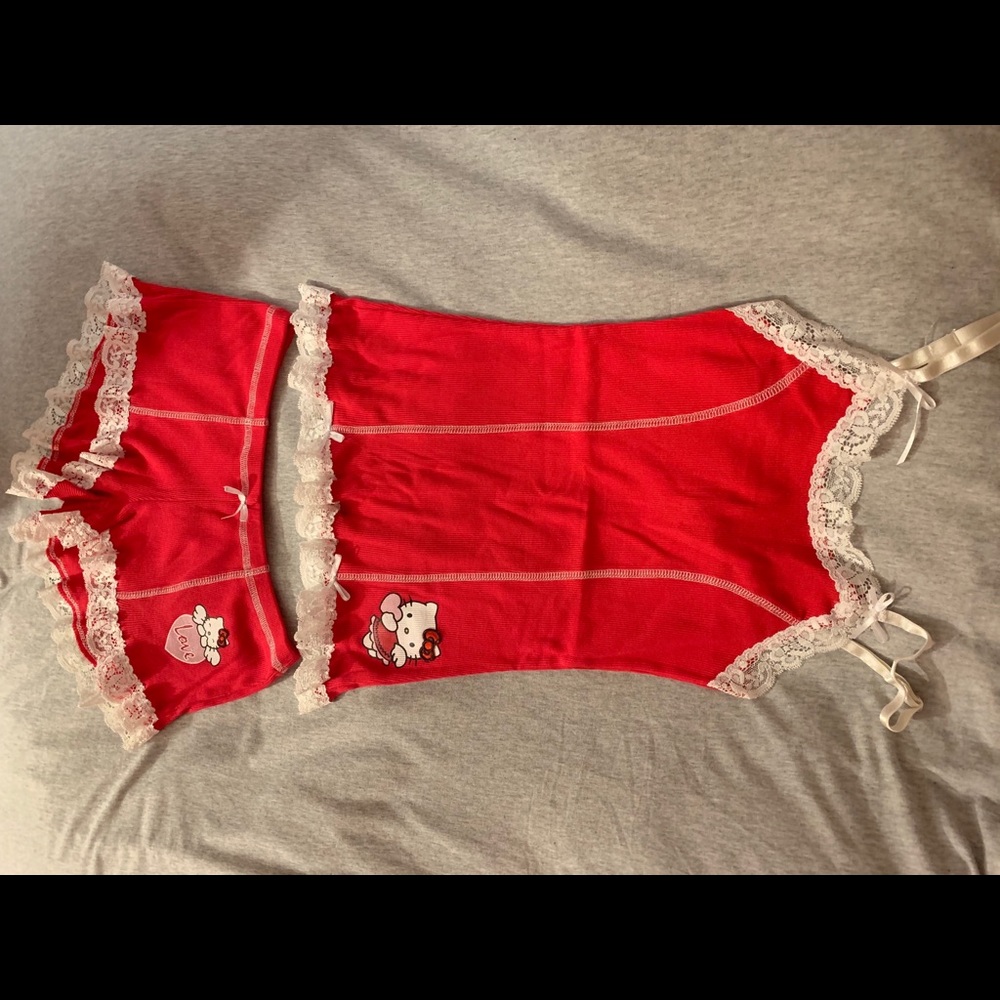 HELLO KITTY TANK & SHORTS PJS SET